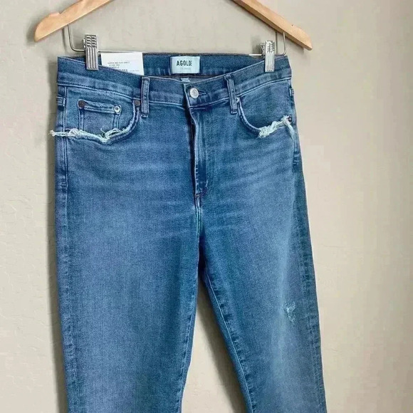 AGOLDE Sophie Mid Rise Ankle Jeans Size 31 - Picture 6 of 13